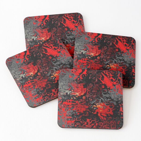 Item preview, Red Black Grey Abstract Pattern Designs designed and sold by SeventhGate.