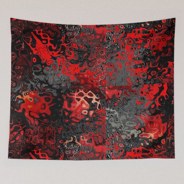 Item preview, Red Black Grey Abstract Pattern Designs designed and sold by SeventhGate.