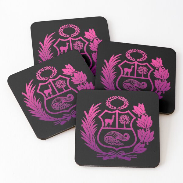Item preview, Fuchsia-purple Peru shield designed and sold by Betuzo.