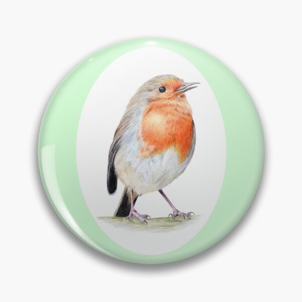 Item preview, Robin Pencil Drawing (green) designed and sold by SandraWarmerdam.