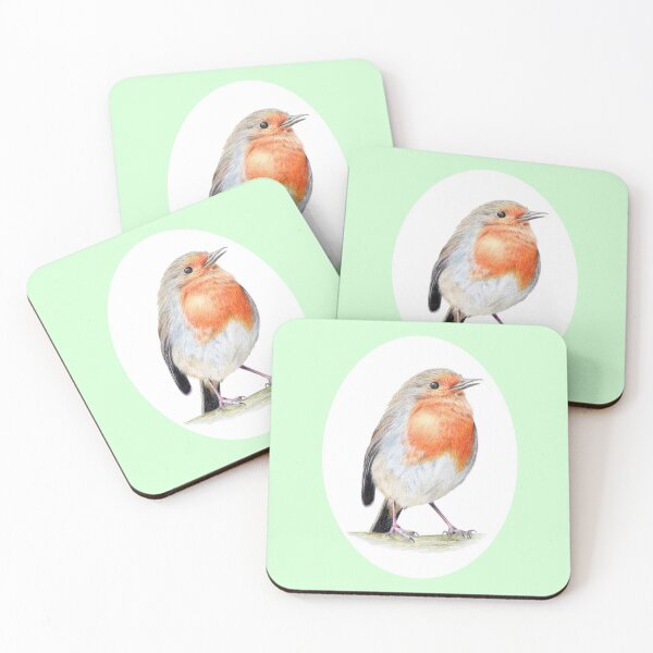 Item preview, Robin Pencil Drawing (green) designed and sold by SandraWarmerdam.
