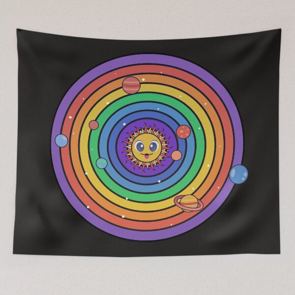 Item preview, Colorful solar system designed and sold by Olena Du.