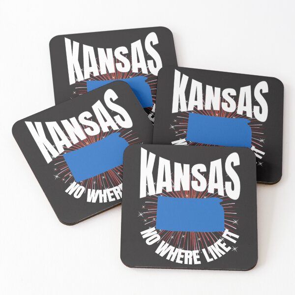 Item preview, KANSAS STATE, MAP, NOW WHERE LIKE IT, 34TH STATE, SUNFLOWER STATE, WHEAT STATE,  designed and sold by R B Chrystal.