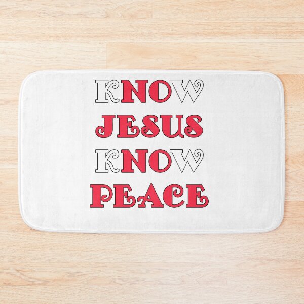 Item preview, know Jesus know peace no Jesus no peace designed and sold by Brad Chambers.
