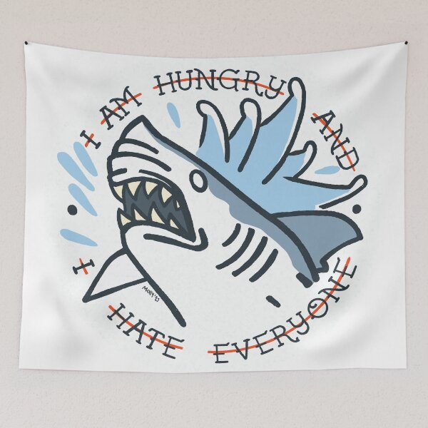 Item preview, Hangry Shark designed and sold by mollyviolence.