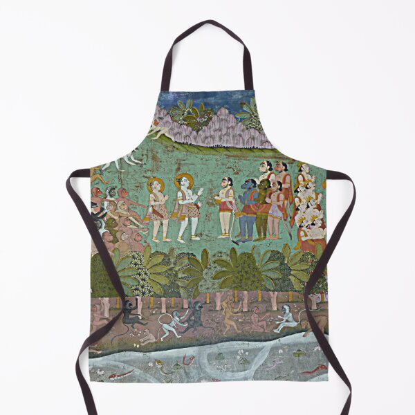 Item preview, Antique Indian Painting Mythological Mural designed and sold by worldways.