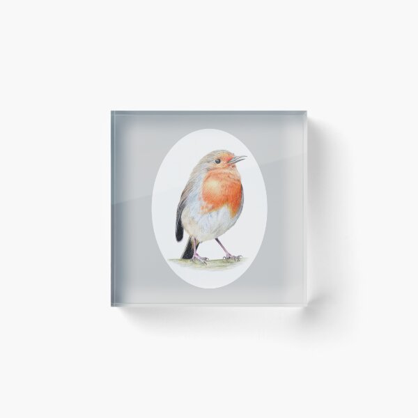 Item preview, Robin Pencil Drawing (grey) designed and sold by SandraWarmerdam.