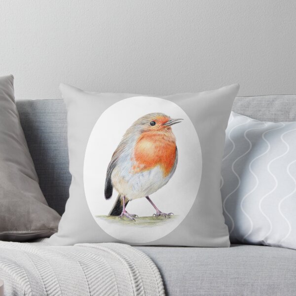 Item preview, Robin Pencil Drawing (grey) designed and sold by SandraWarmerdam.