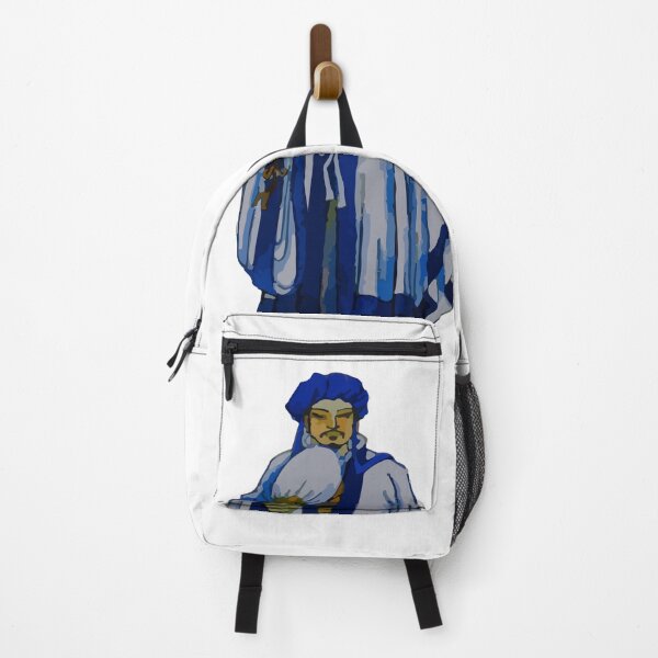Item preview, ancient chinese emperor in white and blue dress holding a fan designed and sold by Lukchaysonkon.