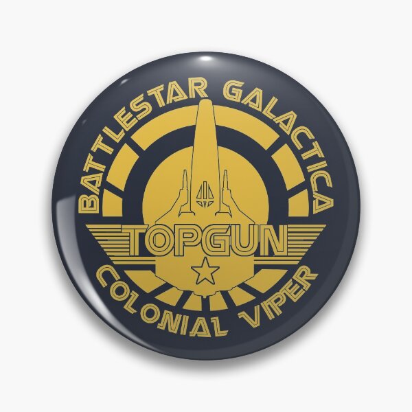 Item preview, Battlestar Galactica Colonial Viper Topgun Golden designed and sold by SideQuest - Scribbled Chaos!.