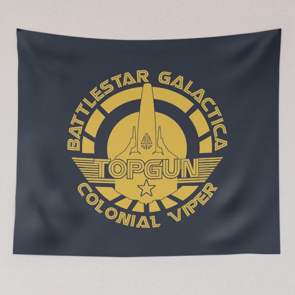 Item preview, Battlestar Galactica Colonial Viper Topgun Golden designed and sold by SideQuest - Scribbled Chaos!.