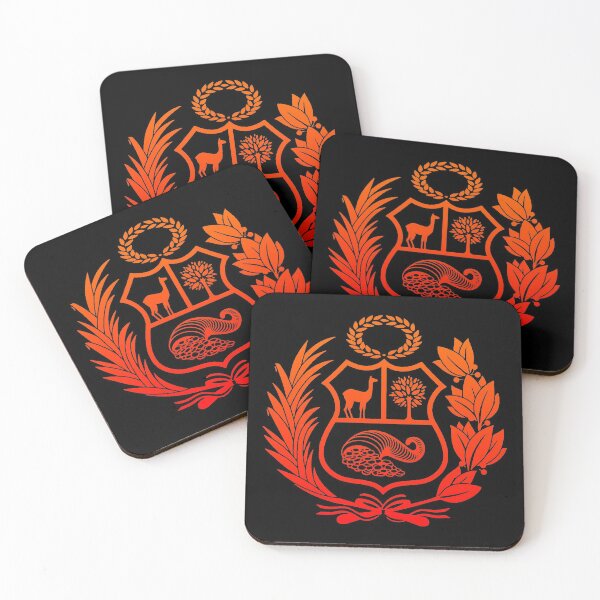 Item preview, Peru red-orange shield designed and sold by Betuzo.
