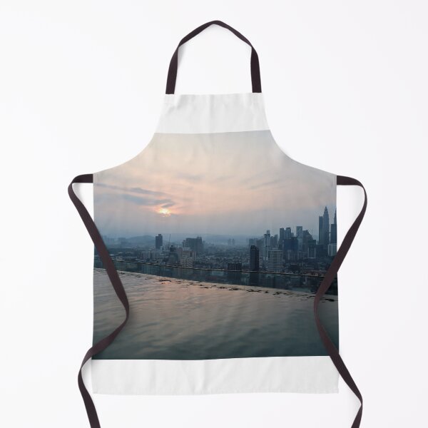 Item preview, Rooftop pool with amazing and stunning view over skyline Kuala Lumpur, Malaysia designed and sold by Colourful-Dinos.