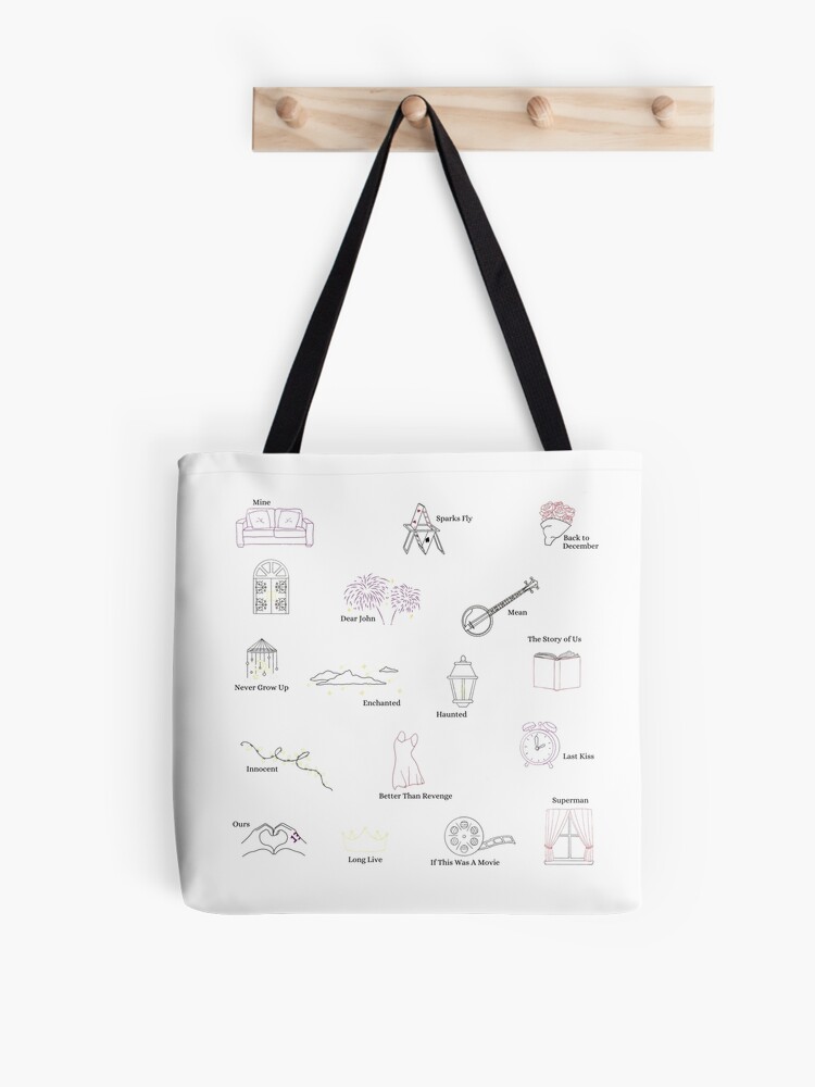 Taylor Swift Albums as Books-Tote Bag - Front Porch Alabama