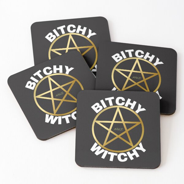 Item preview, BITCHY WITCHY, MAGIC, MAGIC CIRCLE, SPELLS, PENTAGRAM, designed and sold by R B Chrystal.