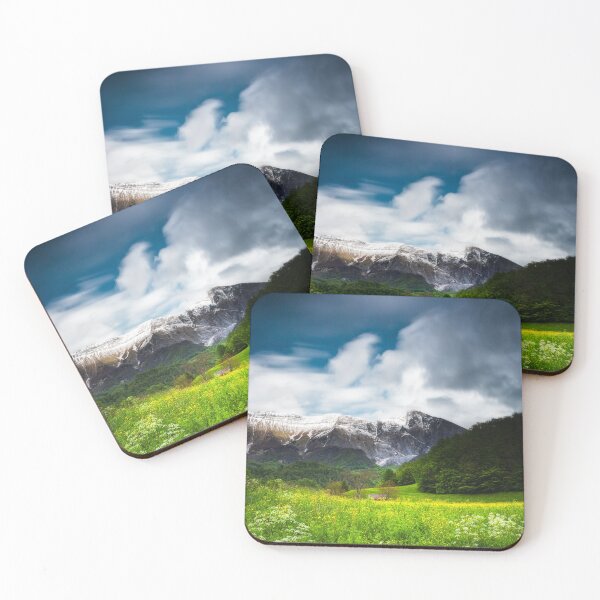 Item preview, Spring flower field under mountain Krn designed and sold by Patrik Lovrin.
