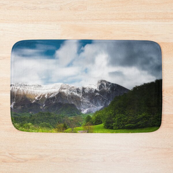 Item preview, Spring flower field under mountain Krn designed and sold by Patrik Lovrin.