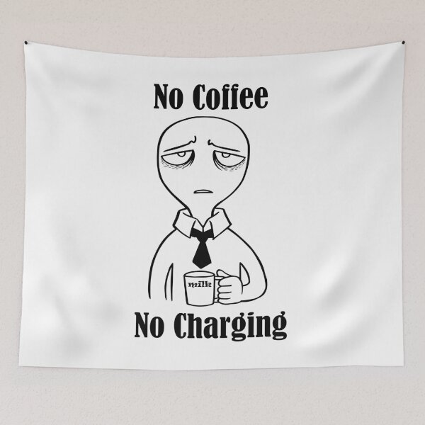 Item preview, No Coffee No Charging designed and sold by abooobrand.