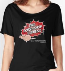 Pork Chop Express - Distressed Women's Relaxed Fit T-Shirt