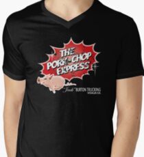 Pork Chop Express - Distressed Men's V-Neck T-Shirt