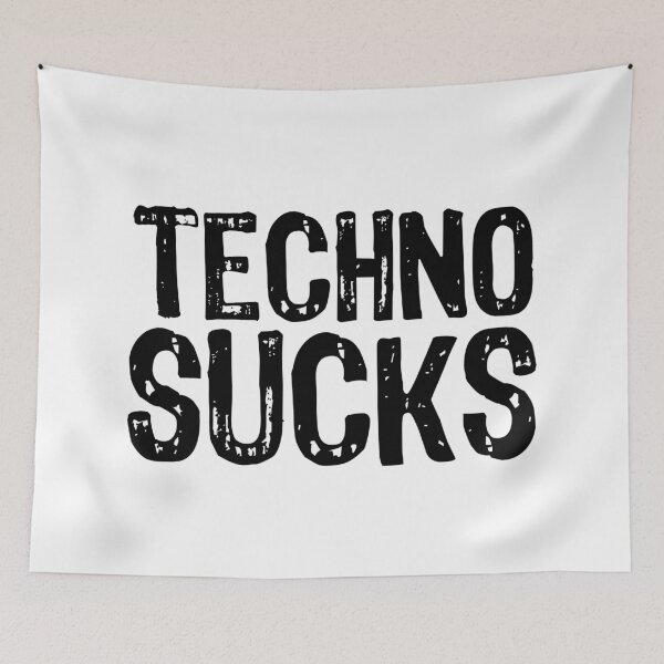 Item preview, Techno Sucks designed and sold by The "I Love Everything" Shop.