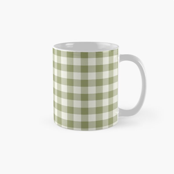 Item preview, Sage Green and White Gingham Checkered Pattern Aesthetic designed and sold by LemonCinammon.