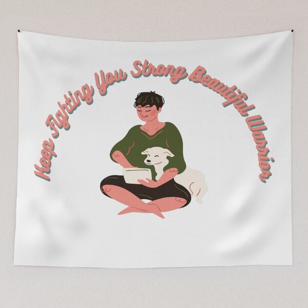 Item preview,  keep fighting beautiful warrior  generalized anxiety disorder. anxiety. depression. ocd. bipolar designed and sold by tiredandbored.