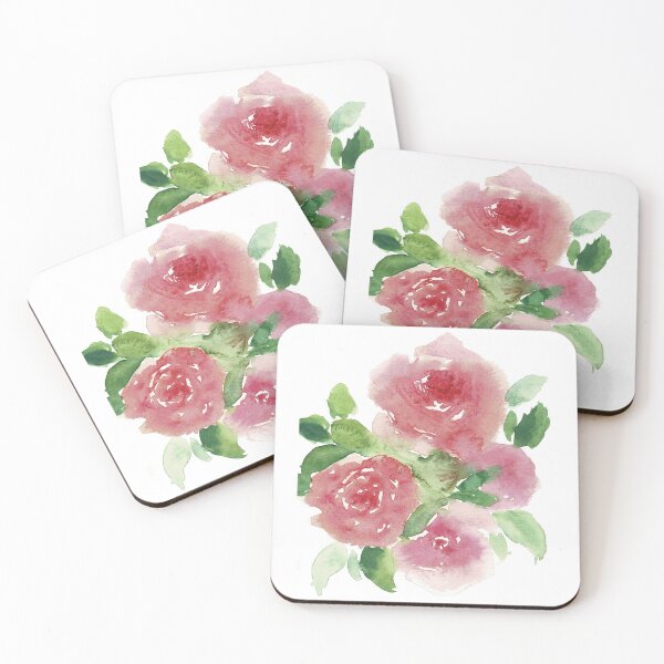 Item preview, Red roses in watercolor designed and sold by yianling.