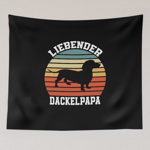 Aperçu de l'œuvre Propriétaire de chien Teckel Teckel Teckel Papa teckel créée et vendue par besTmanuFacture.