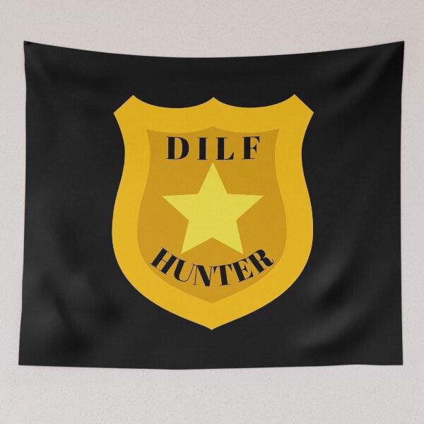 Item preview, DILF Hunter Yellow Star Badge designed and sold by CaitU.