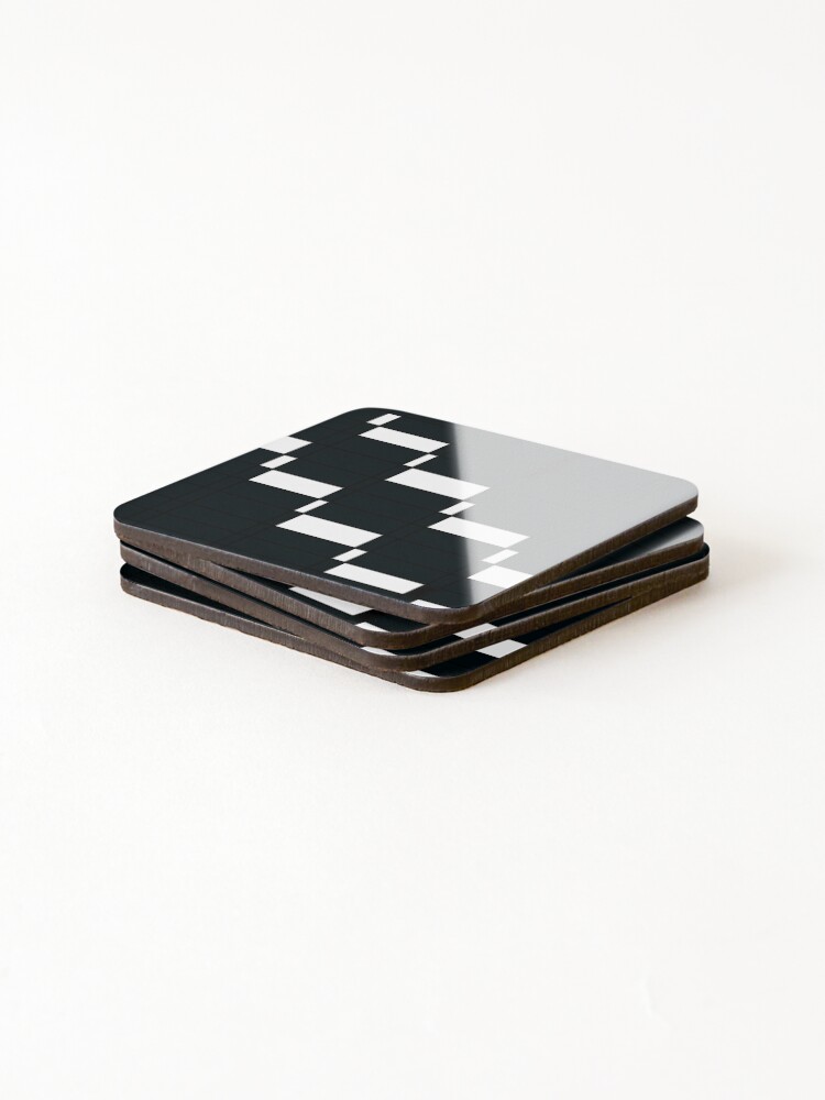 Thumbnail 4 of 5, Coasters (Set of 4), Monochrome Design designed and sold by Rai002.