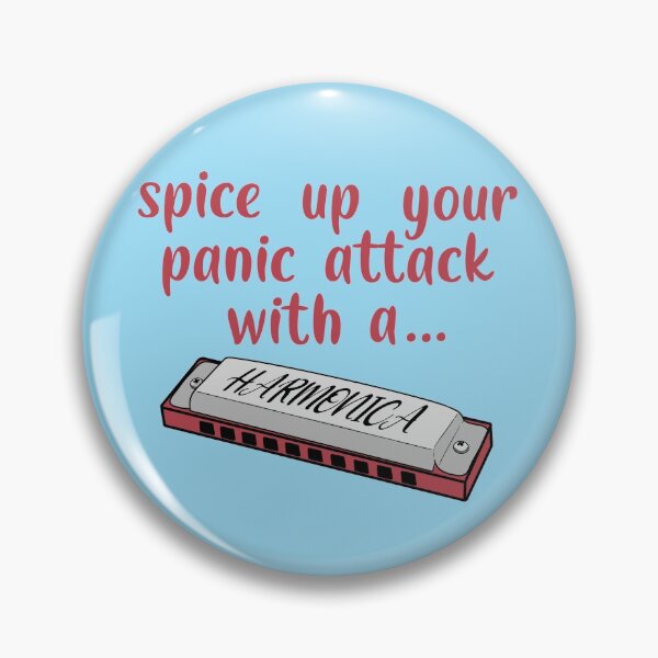 Item preview, Spice up your panic attack with a harmonica designed and sold by DesignsBySaxton.
