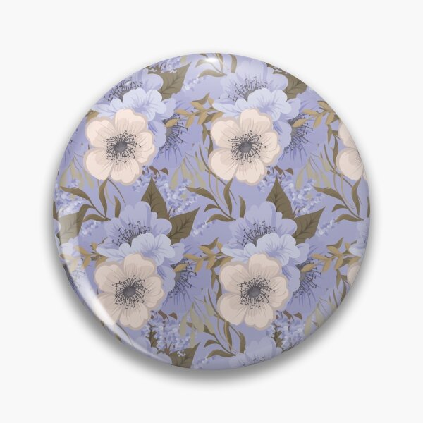 Item preview, Purple floral pattern designed and sold by Divaan.