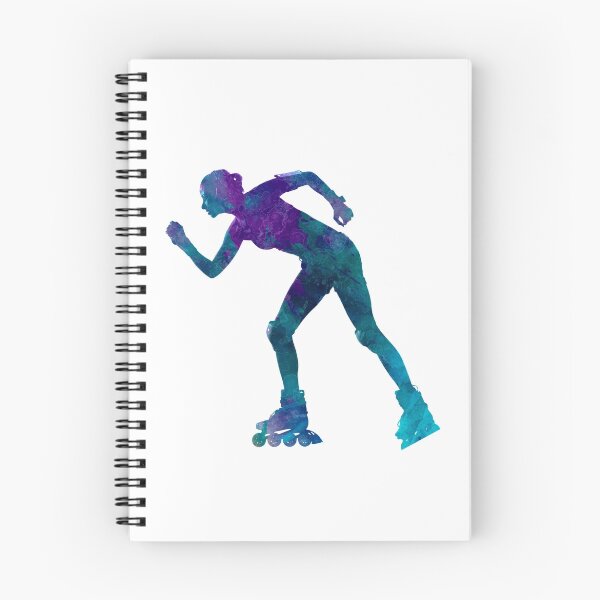 Item preview, Woman in roller skates 06 in watercolor designed and sold by paulrommer.