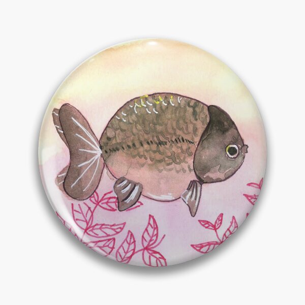 Item preview, Pastel Ranchu Goldfish Watercolor designed and sold by subject0mega.