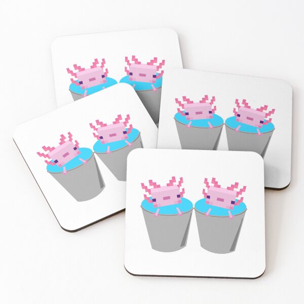 Item preview, Cute Minecraft Axolotl in Buckets designed and sold by Wilsy101.