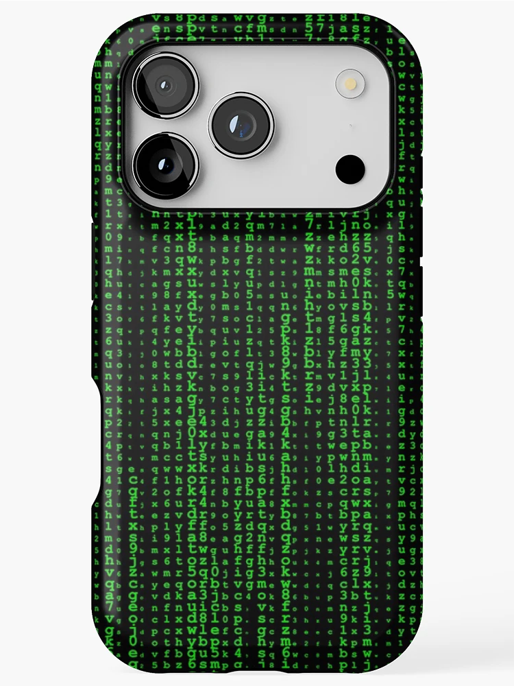 Thumbnail 1 of 4, iPhone Case, Matrix Code Abstract Pattern Designs designed and sold by SeventhGate.