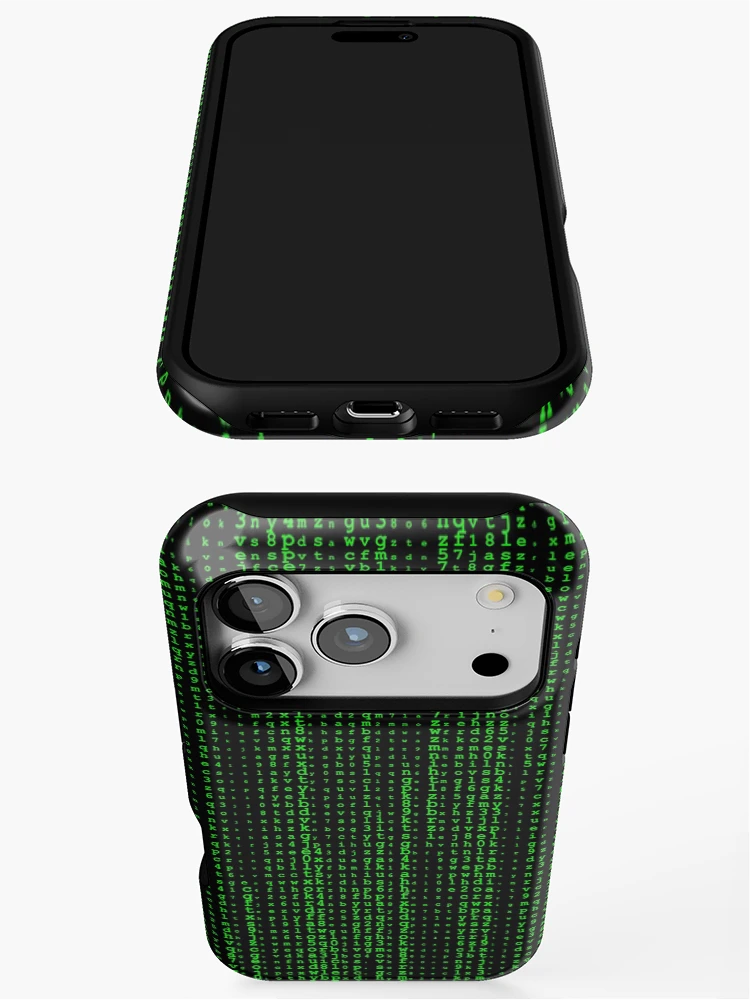 Thumbnail 3 of 4, iPhone Case, Matrix Code Abstract Pattern Designs designed and sold by SeventhGate.