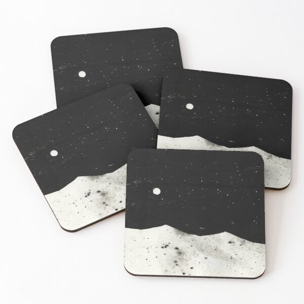 Item preview, The moon in the night sky designed and sold by yuzudesign.