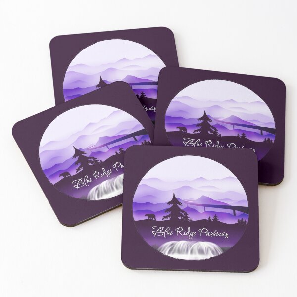 Item preview, Blue Ridge Parkway - Mountains Black Bear - Purple 28 designed and sold by Serena's Asheville Merch.