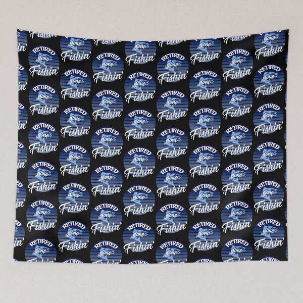 Item preview, Retired Gon Fishin' Blue Retro Stripes designed and sold by Zurickdesigns.