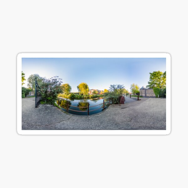 360 degree panorama captured along the River Wensum, Norwich Sticker