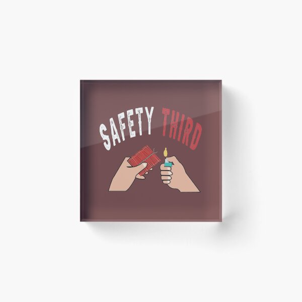 Item preview, fireworks Safety Third shirt, safety third mask, safety third sticker designed and sold by AMZBlacKStore.