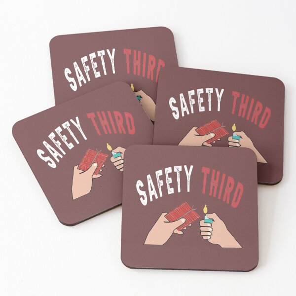 Item preview, fireworks Safety Third shirt, safety third mask, safety third sticker designed and sold by AMZBlacKStore.