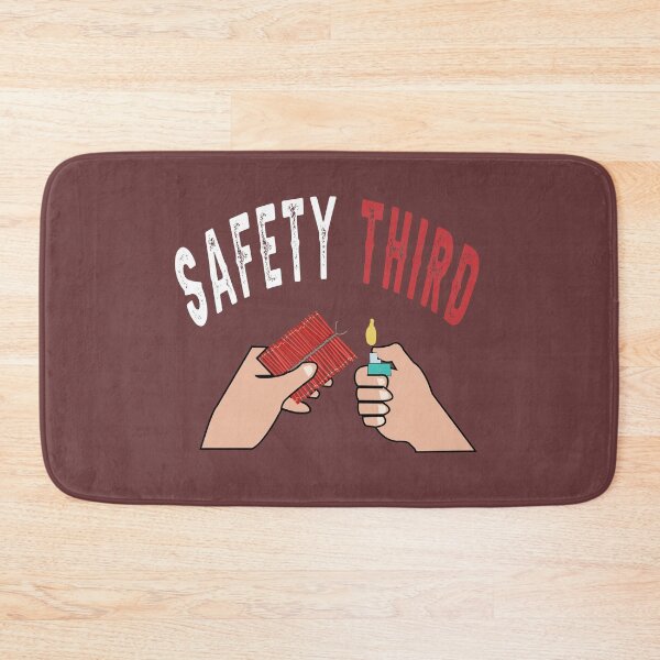 Item preview, fireworks Safety Third shirt, safety third mask, safety third sticker designed and sold by AMZBlacKStore.