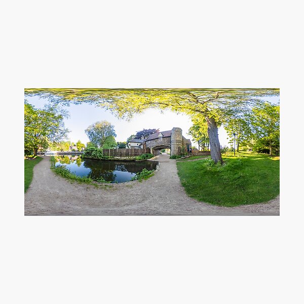 360 degree panorama of Pulls Ferry on the River Wensum, Norwich Photographic Print