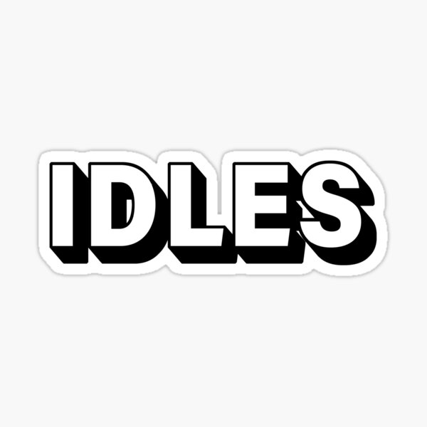 "IDLES logo" Sticker by weekrust Redbubble