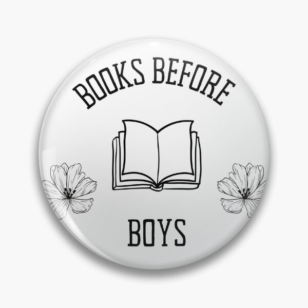 Item preview, Books before boys emblem designed and sold by Rebel Misfits.