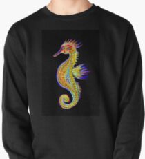 Neon Seahorse Pullover Sweatshirt