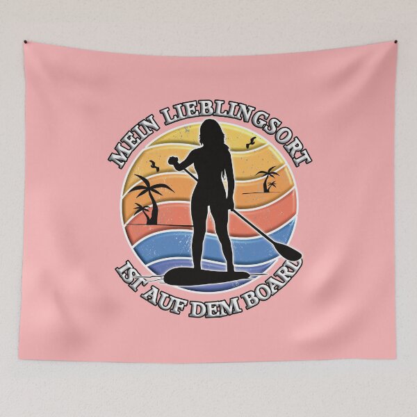 Item preview,  SUP girl paddling paddle board stand up paddling designed and sold by Momentfaenger.